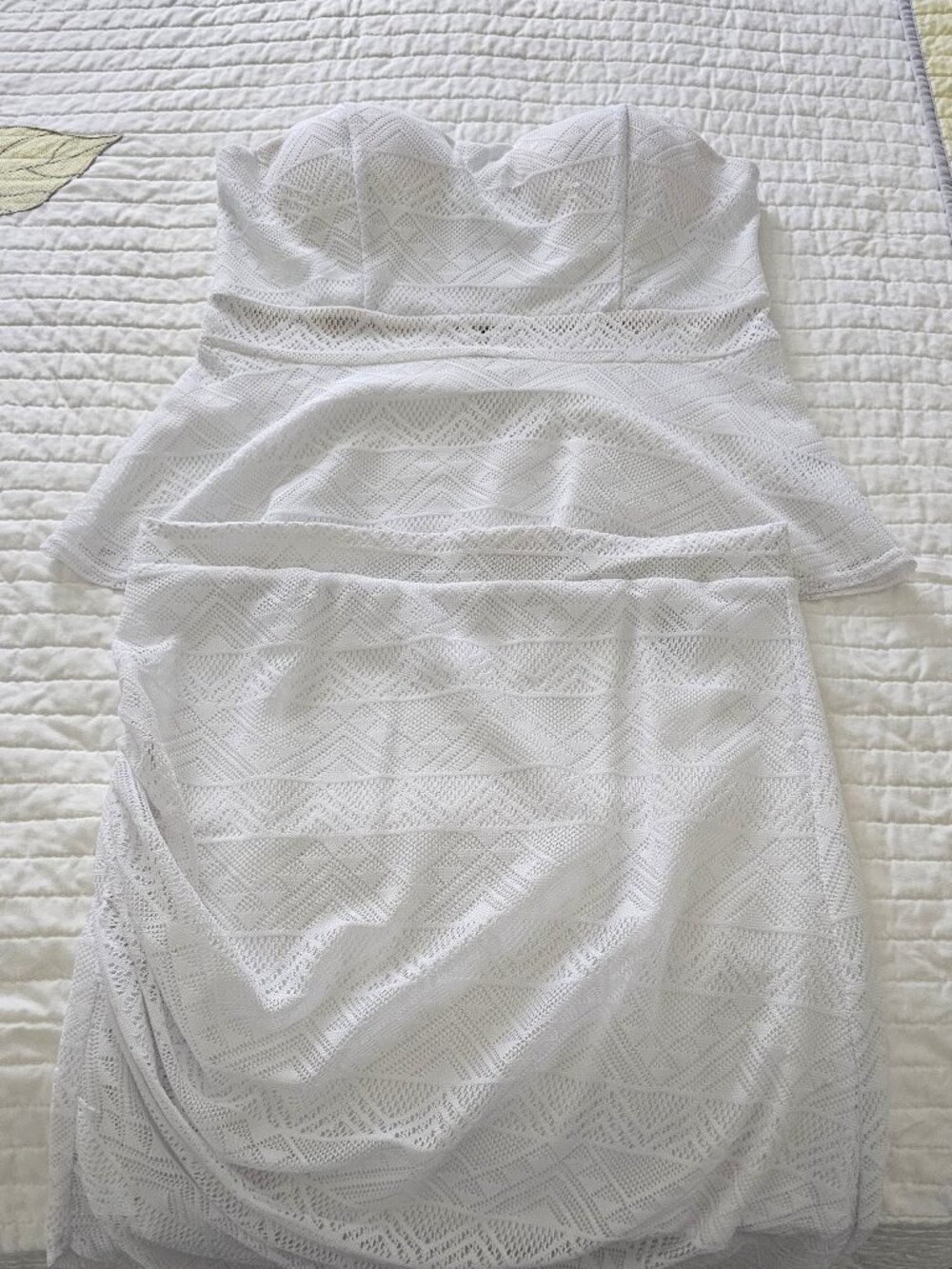 GUESS White Lace Two-Piece Set